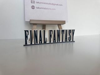 Letrero Final Fantasy decorativo