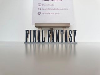Letrero Final Fantasy decorativo