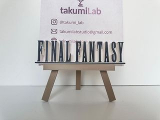 Letrero Final Fantasy decorativo