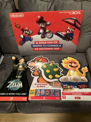 Cartelería Nintendo 3DS Mario y Zelda