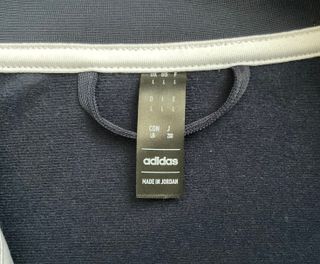 Felpa Adidas con zip blu taglia L
