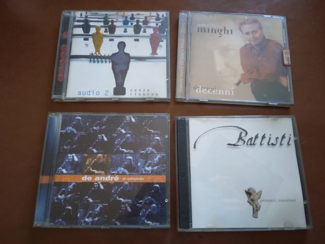 4 CD- Audio 2, Minghi, Battisti, De André.
