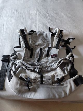 Mochila porteo Emeibaby gris