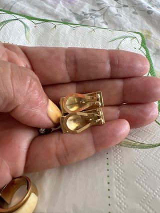 Conjunto anillo y pendientes vintage