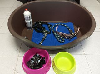 Cama para perro y manta refrigerante