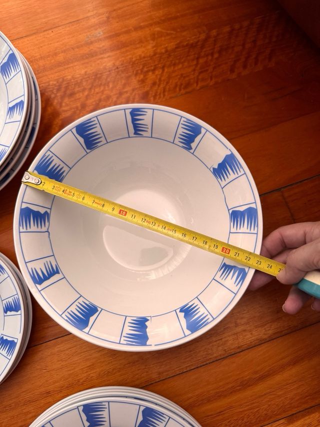 Vajilla cerámica de 13 piezas