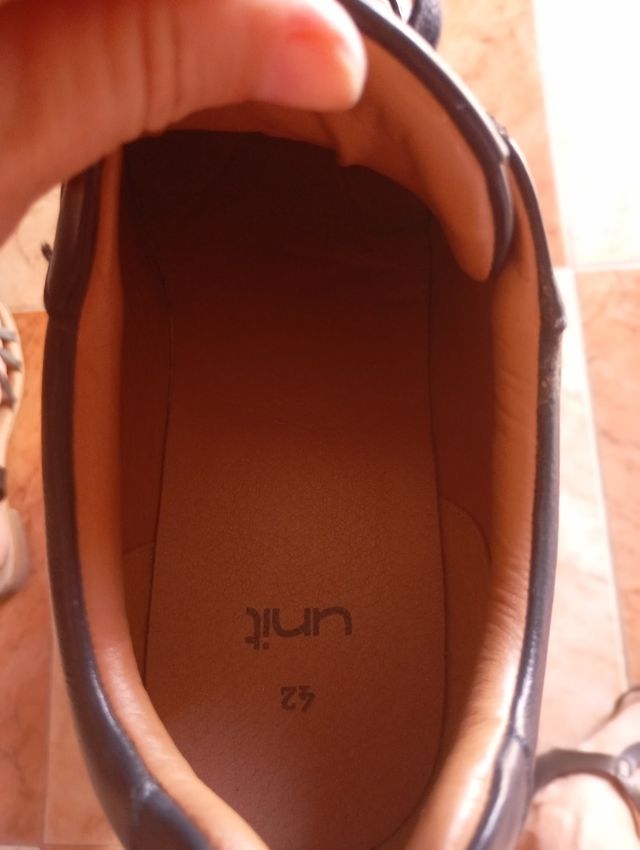 Zapatos, zapatillas de vestir UNIT azul marino. 