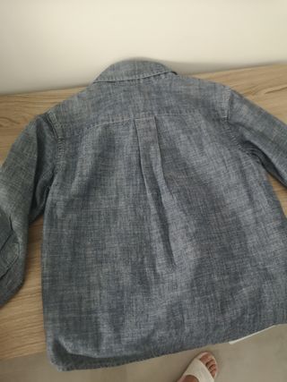 Camisa Ralph Lauren niño color vaquero T4.