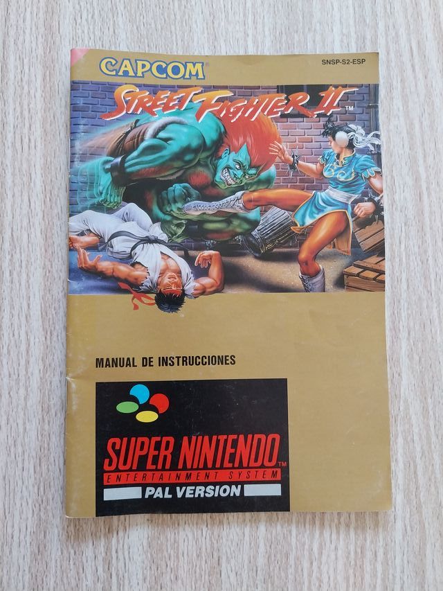 MANUAL STREET FIGHTER II ESPAÑOL SUPER NINTENDO