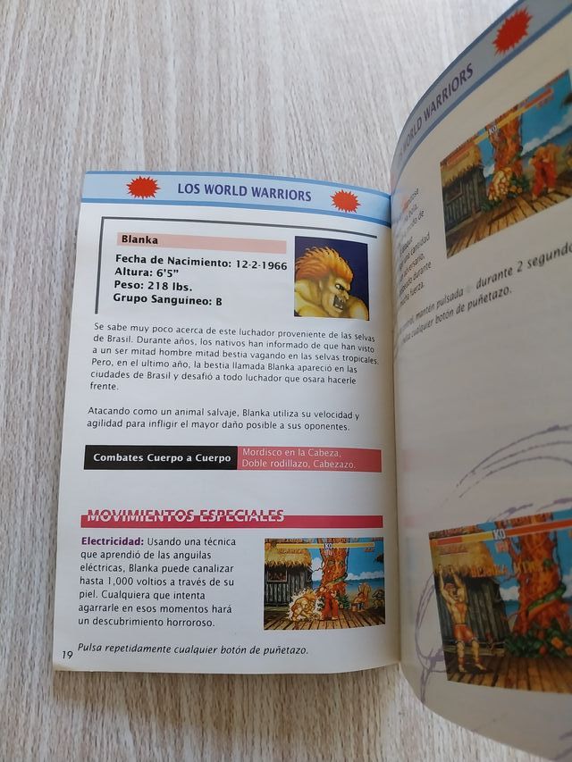 MANUAL STREET FIGHTER II ESPAÑOL SUPER NINTENDO