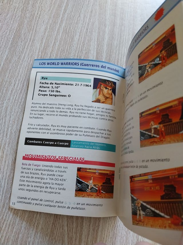MANUAL STREET FIGHTER II ESPAÑOL SUPER NINTENDO