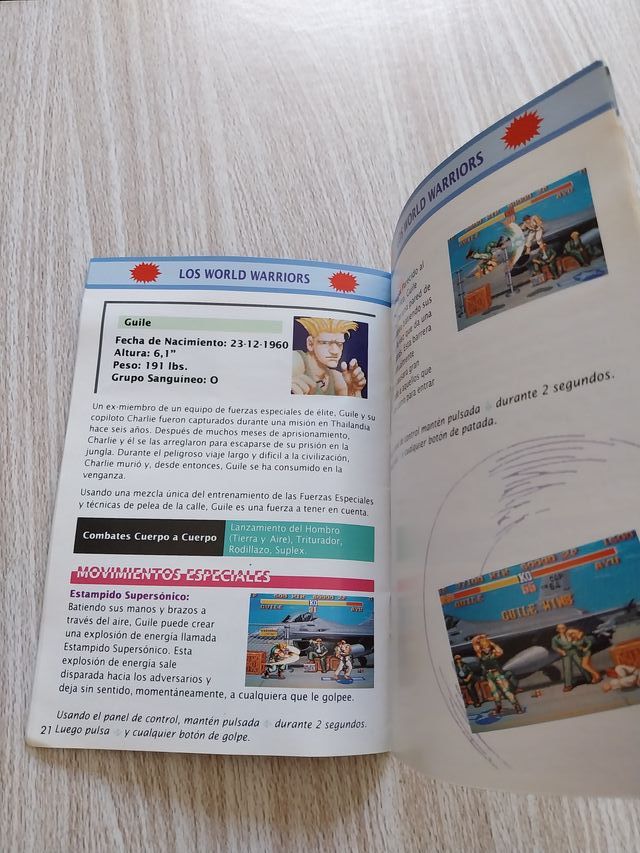 MANUAL STREET FIGHTER II ESPAÑOL SUPER NINTENDO