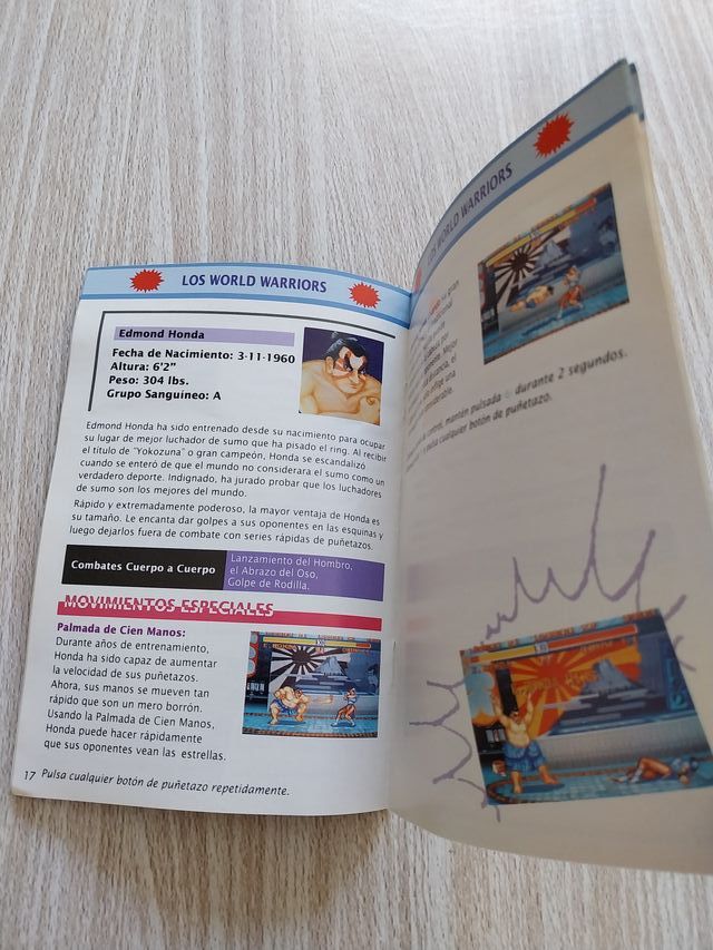 MANUAL STREET FIGHTER II ESPAÑOL SUPER NINTENDO