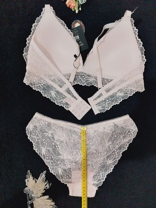 Conjunto Lencería Encaje 90C