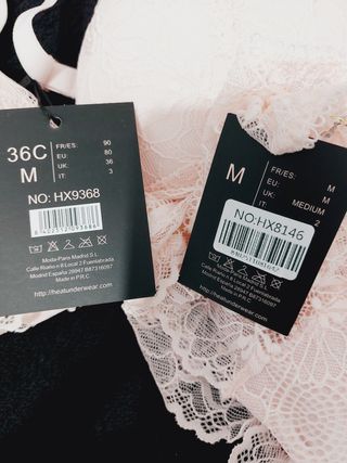 Conjunto Lencería Encaje 90C