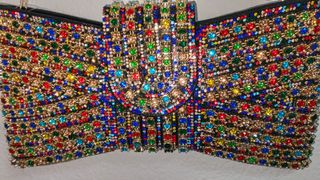 Bolso Clutch Lazo Pedrería Fiesta