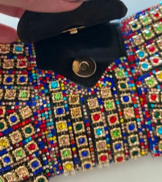 Bolso Clutch Lazo Pedrería Fiesta