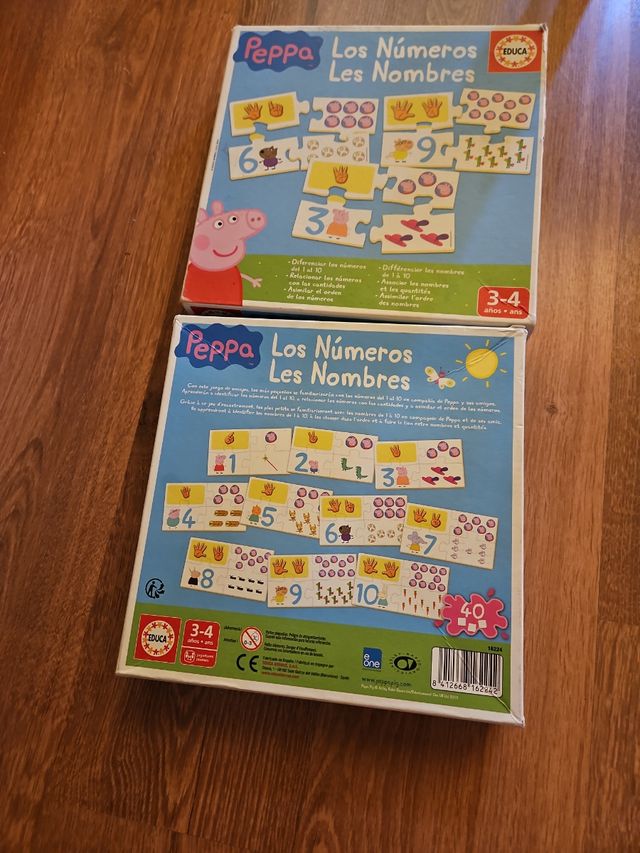 Puzzle Peppa Pig Números y Cantidades