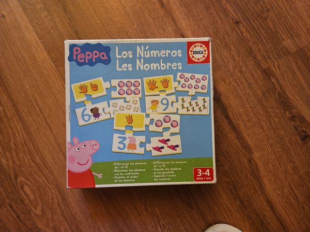 Puzzle Peppa Pig Números y Cantidades