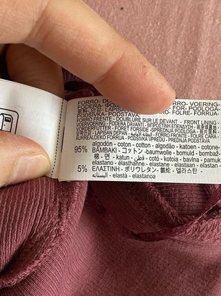 Top bandeau Zara marrón ￼