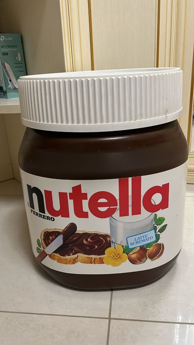 Bidone gigante Nutella Ferrero  coperchio fisso