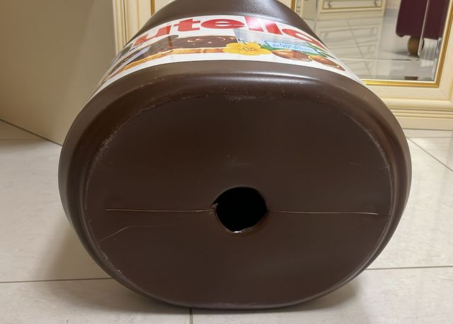 Bidone gigante Nutella Ferrero  coperchio fisso