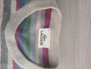 Jersey Lacoste Mujer Multicolor Rayas,talla 5.