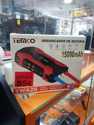 Arrancador de Batería TEMCO 15000mAh