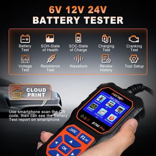 Comprobador de Baterías 6V/12V/24V