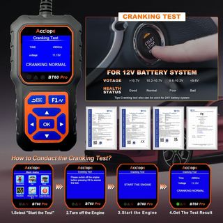 Comprobador de Baterías 6V/12V/24V