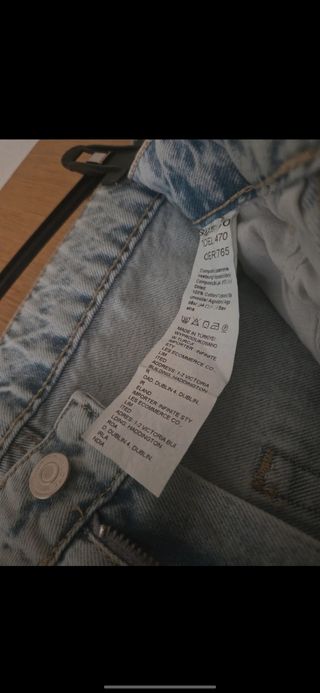 Pantalón vaquero ancho azul