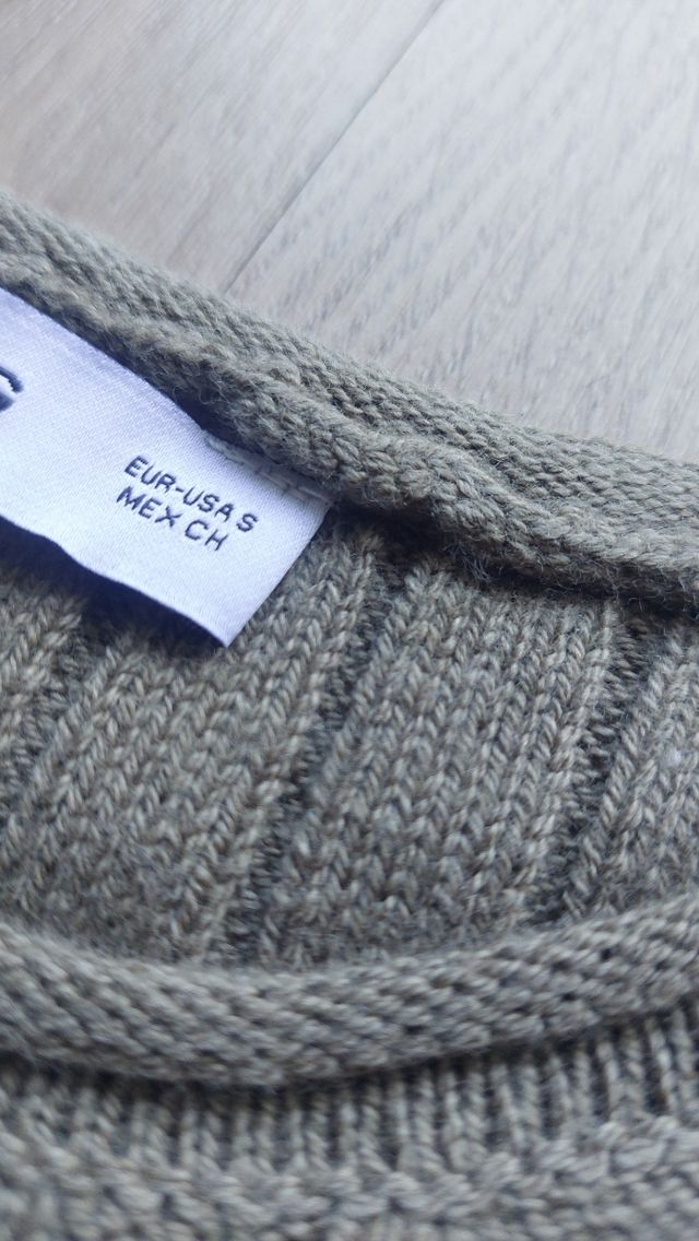 Vestido punto Mango verde oliva talla s nuevo