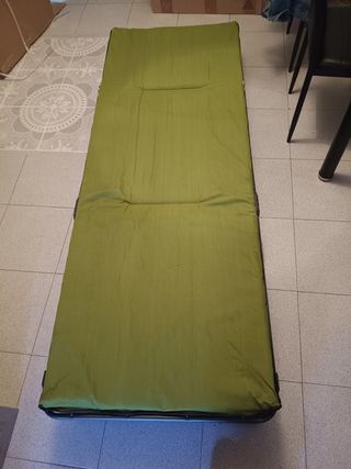 Tumbona plegable verde, 5 posiciones,