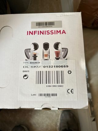 Cafetera Dolce Gusto Infinissima EDG260.W
