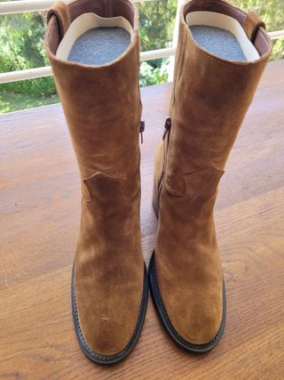 Botas de cuero Alpe marrones talla 39