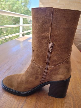 Botas de cuero Alpe marrones talla 39