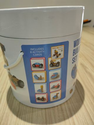 Conjunto de construcción de madera para niños