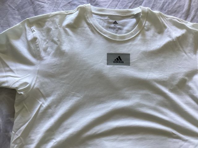 Camiseta blanca Adidas Hombre Manga Corta XL