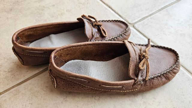 Mocassim de Menina em Pele Tamanho 31