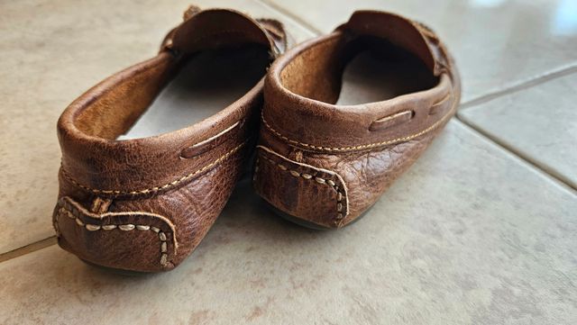 Mocassim de Menina em Pele Tamanho 31