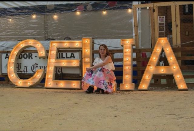 Letras luminosas para eventos