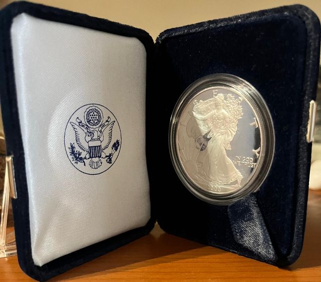 Moneta Argento 999 Eagle 2000 Proof