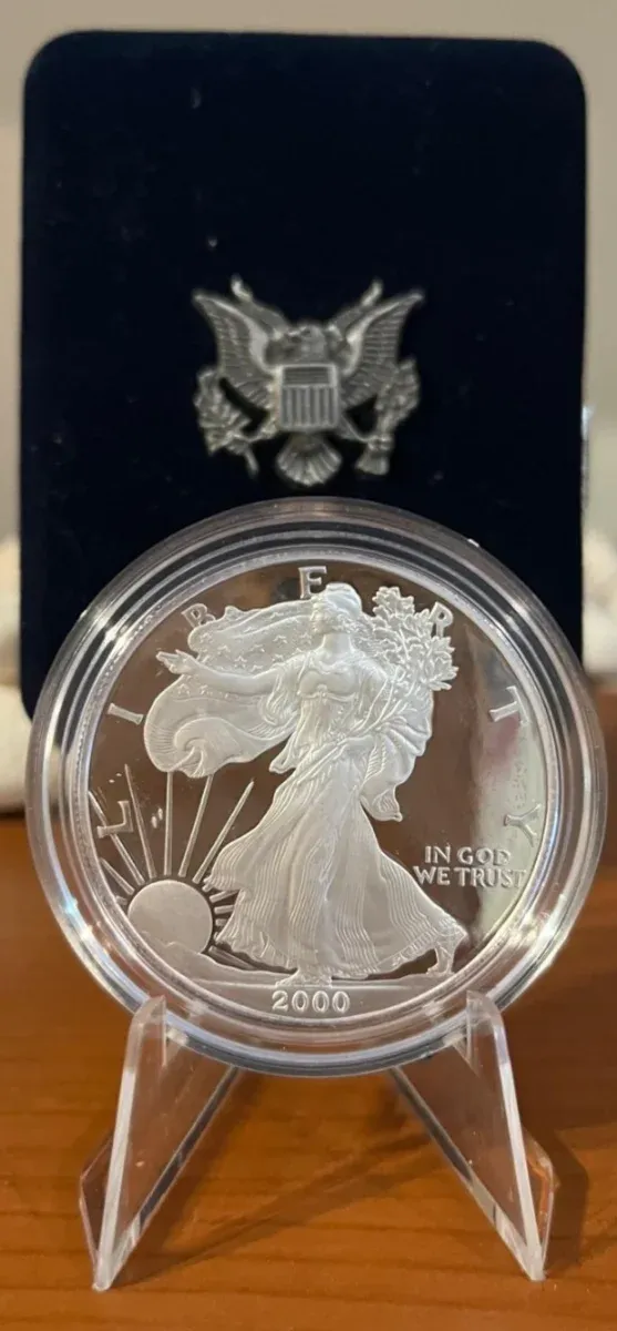 Moneta Argento 999 Eagle 2000 Proof