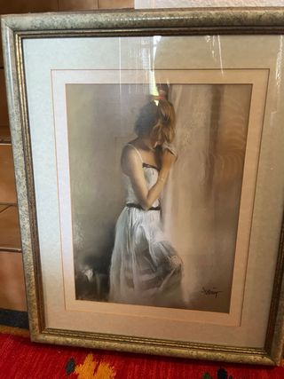 Lote 3 cuadros decorativos antiguos