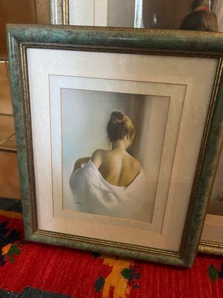 Lote 3 cuadros decorativos antiguos