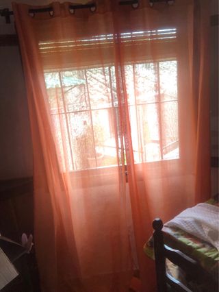 Cortina Coral con Ojales