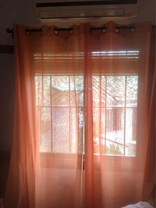 Cortina Coral con Ojales