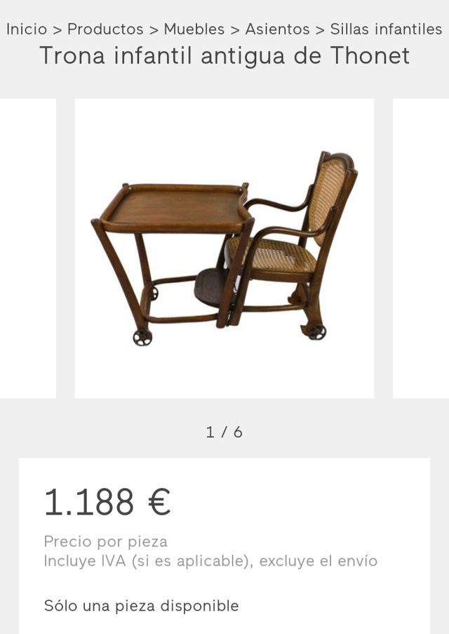 Trona Thonet madera