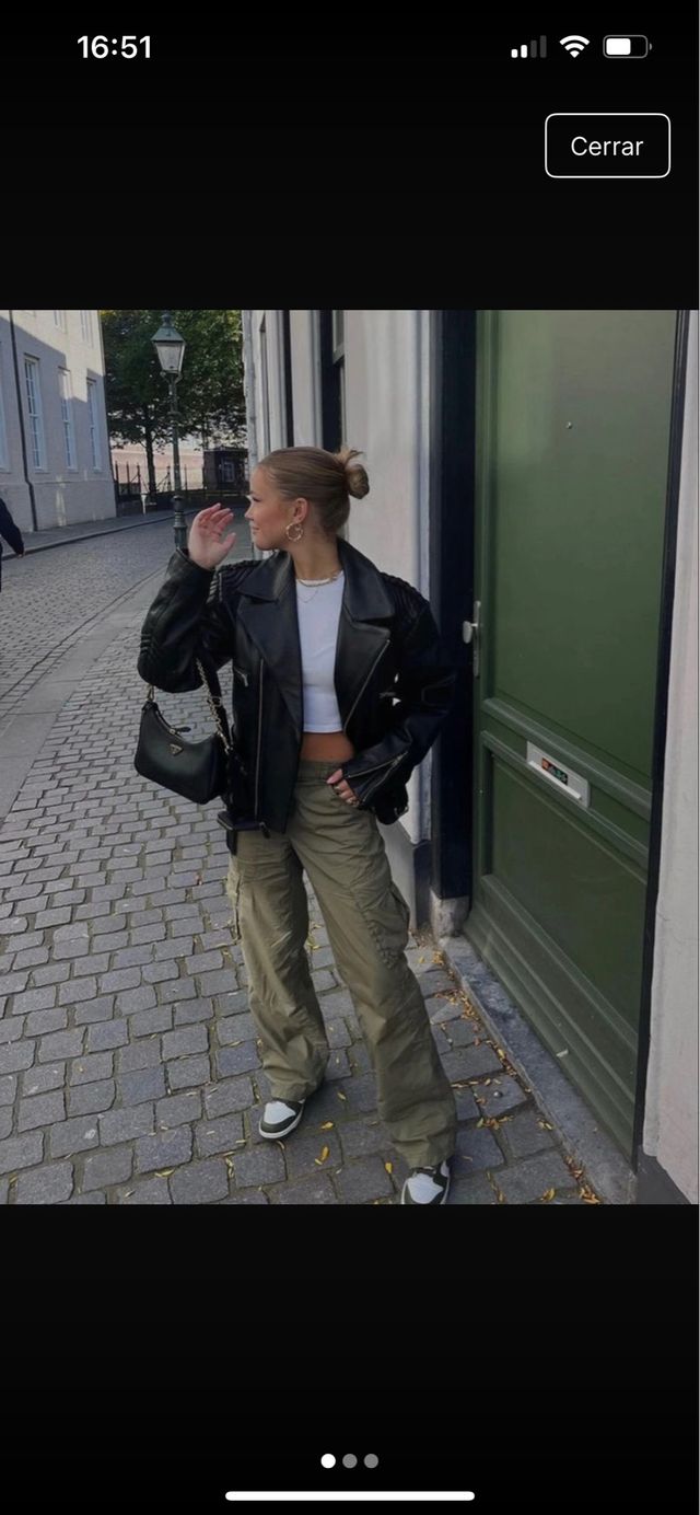 Pantalones cargo verdes