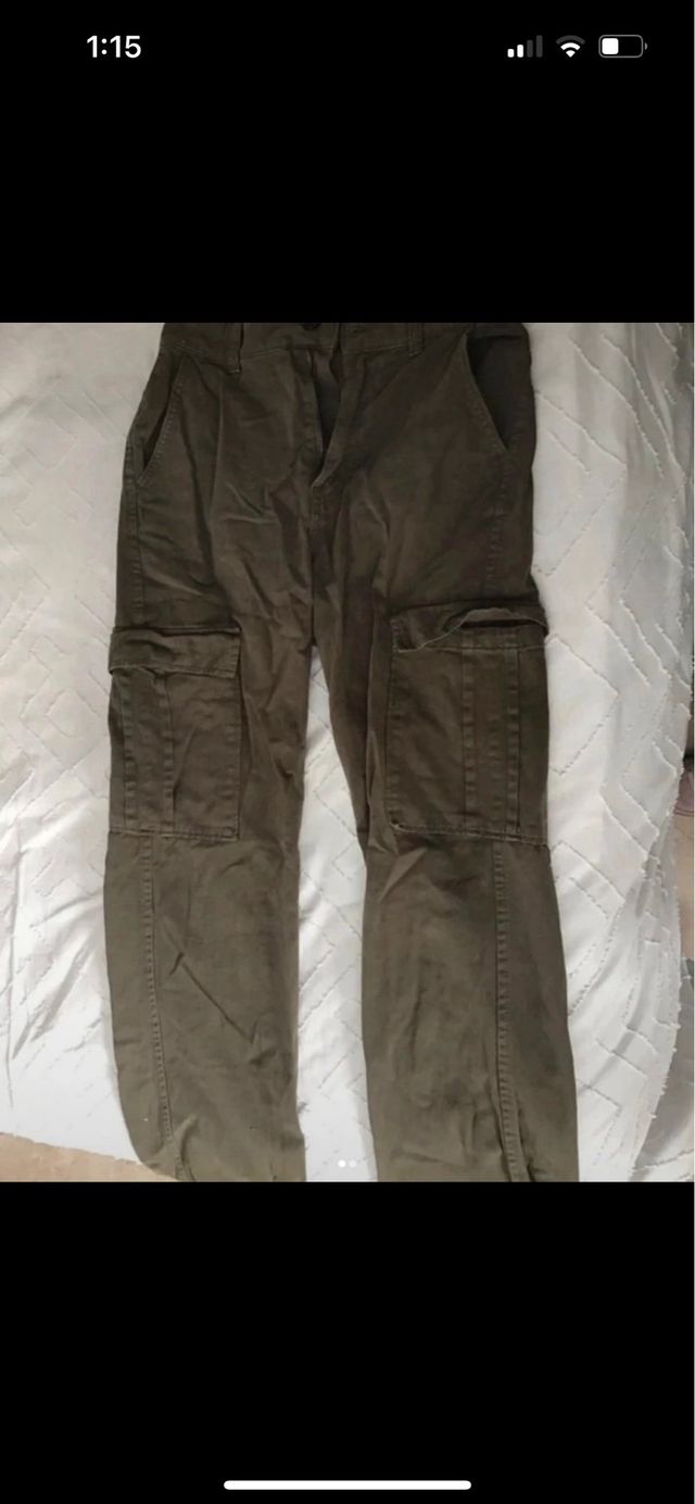 Pantalones cargo verdes